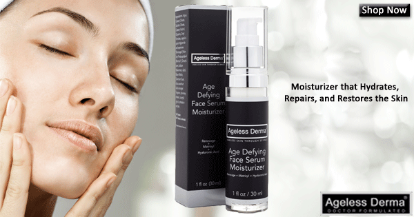 Ageless Derma Age Defying Face Serum Moisturizer 1oz. with Sodium Hyaluronate